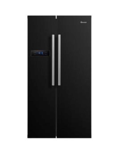 Swan Sr70120B 90Cm American-Style Double Door Fridge Freezer - Black